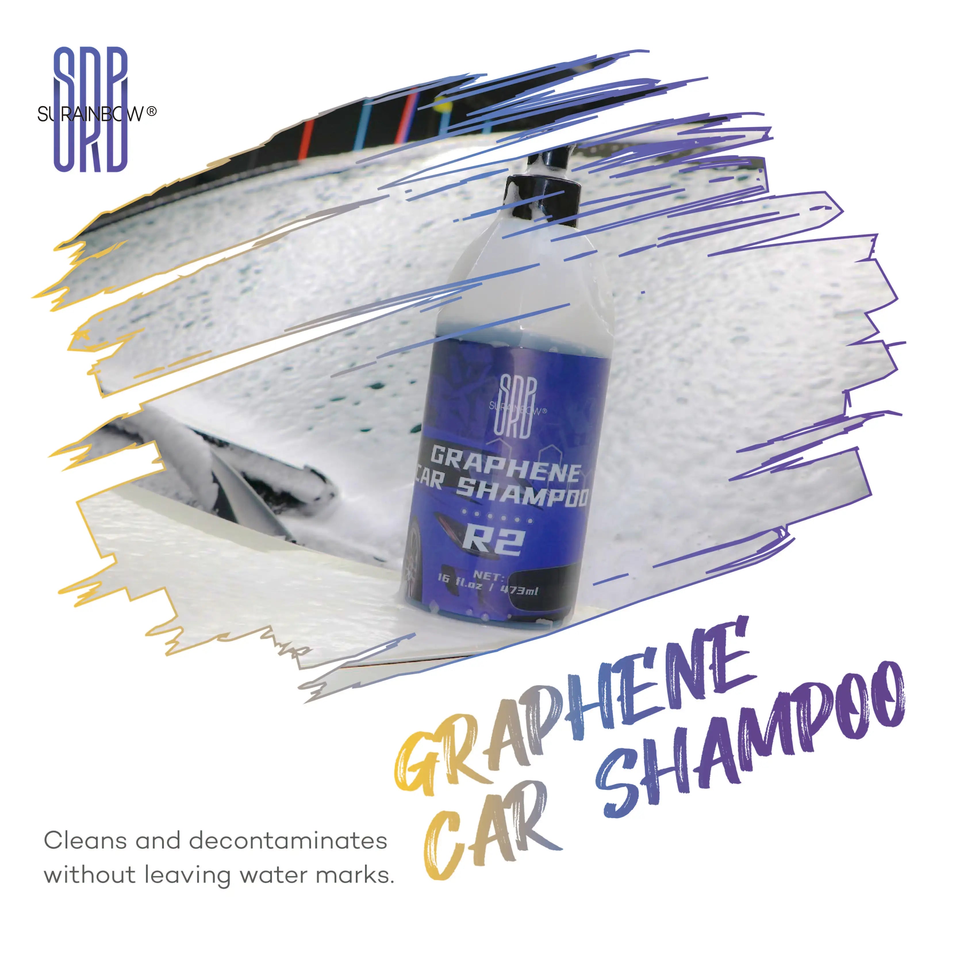 Graphene Car Wash Soap - High Foaming Graphene Infused Car Soap - Ads Hydrophobicity, Powerful Cleaner & Protection,16 oz/473 ml