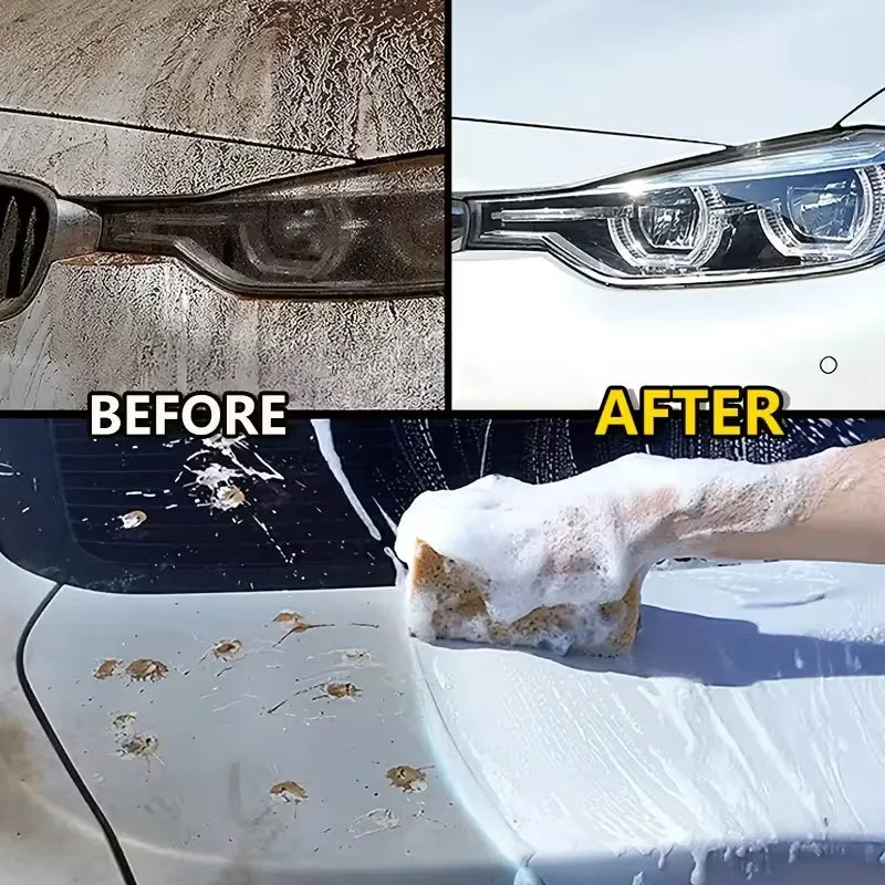 All-in-One Car Wash Wax, High Concentration Pink Foam Shampoo for Cars, Boats, Yachts and RVs