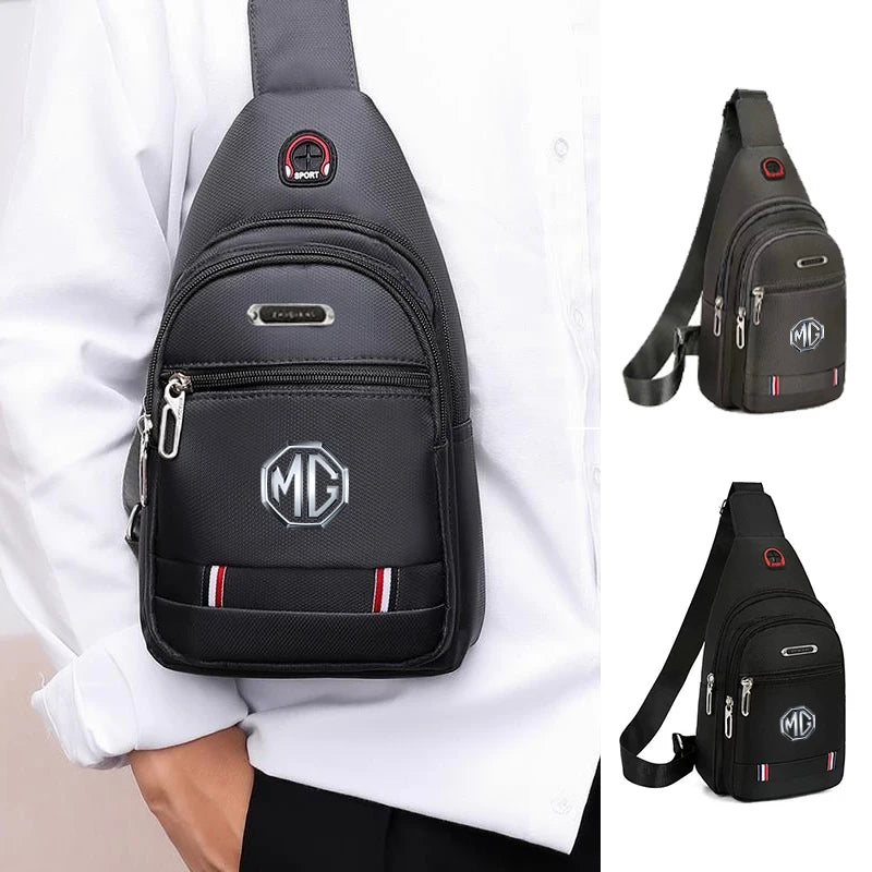 Car Men's Shoulder Bag Card Case Coin Purse Waist Pack For Morris Garages MG 6 3 5 7 TF ZR ZS HS GS GT Hector RX5 RX8 350 550