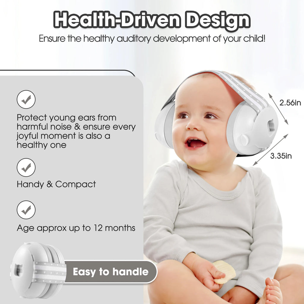 New Baby Noise Cancelling Headphones Ear Protection Earmuffs for Infants with Elastic Headband Airplane Travel Baby Accessories