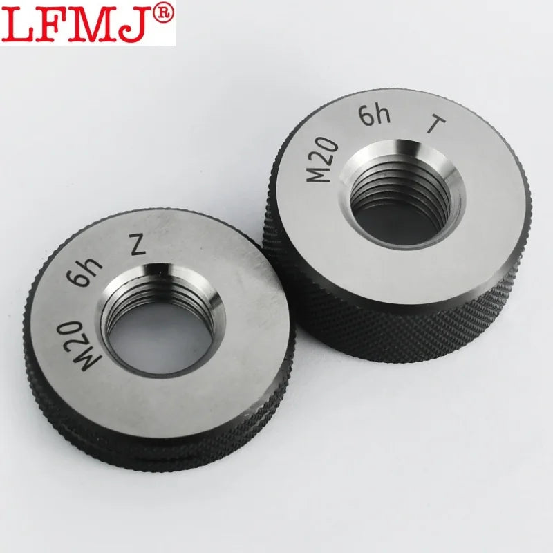 1SET(1*GO+1*NOGO) 6h Accuracy Standard Metric Fine Tooth Thread Ring Gauge  M8M9M10M11M12M13M14M15M16M17M18M19-M21 Measure Tool