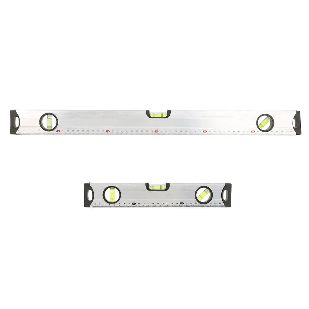 Bubble Level Ruler 30/60cm Aluminum Alloy Spirit Level Ruler Gauge Measure Tool Magnetic Bubble Level Ruler Spirit Level Meter