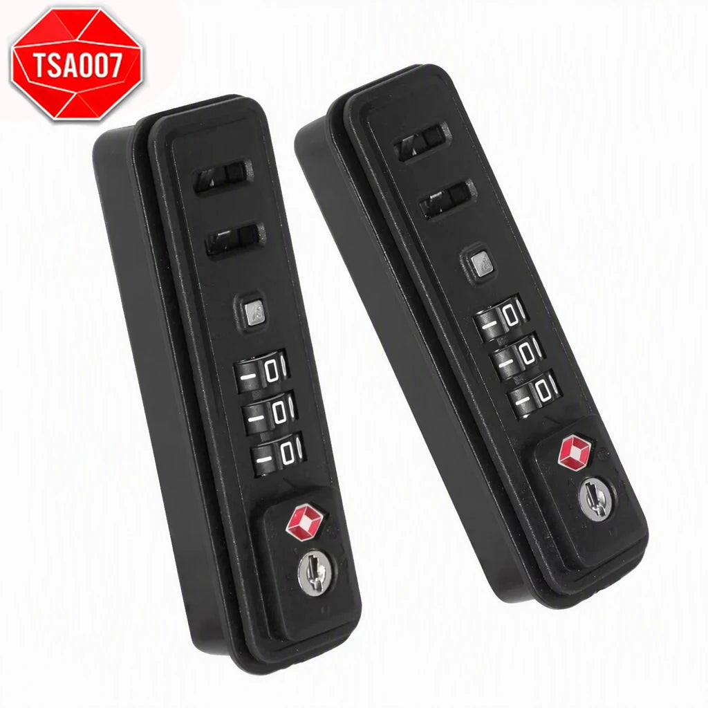 TSA007 Luggage Locks Replacement Built-in Suitcase 3 Digit Combination Resettable Anti-Theft Travel Security Repair Lock 1/2Pcs