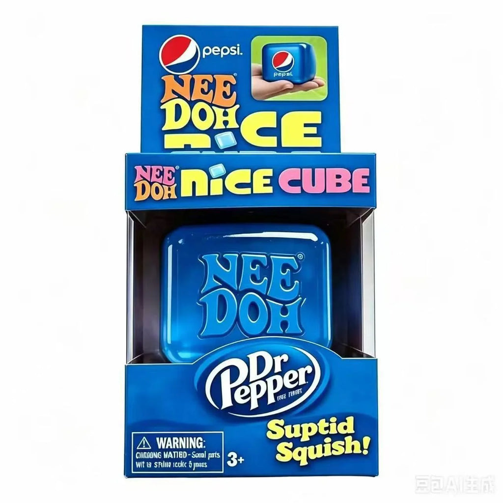 &New Needoh Nice Cube Sensory Stress Reliever Fidget Tool for Anxiety & Focus Desk Sensory Cube for Adults & Kids