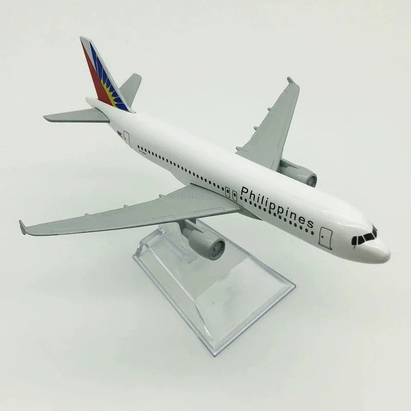 16cm airplane scale Western Philippines Airbus A320 Plane Model Simulation Alloy Finished Souvenir Collection Toy