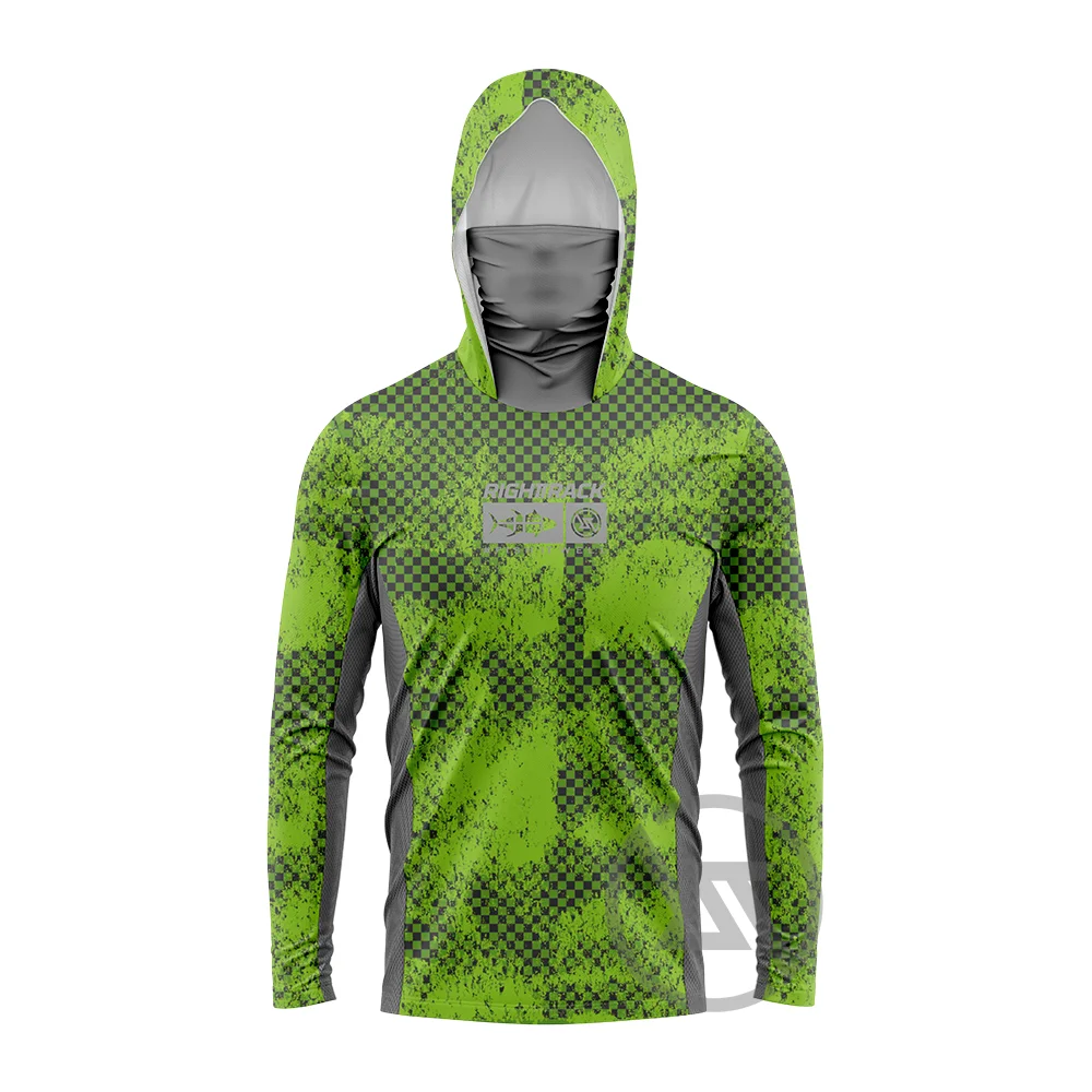 HotSale Men's Mask Hoodies Fishing Shirts Camo For Hunting Climbing Camping Hiking Sun Protection Breathable RIGHTTRACK Clothing