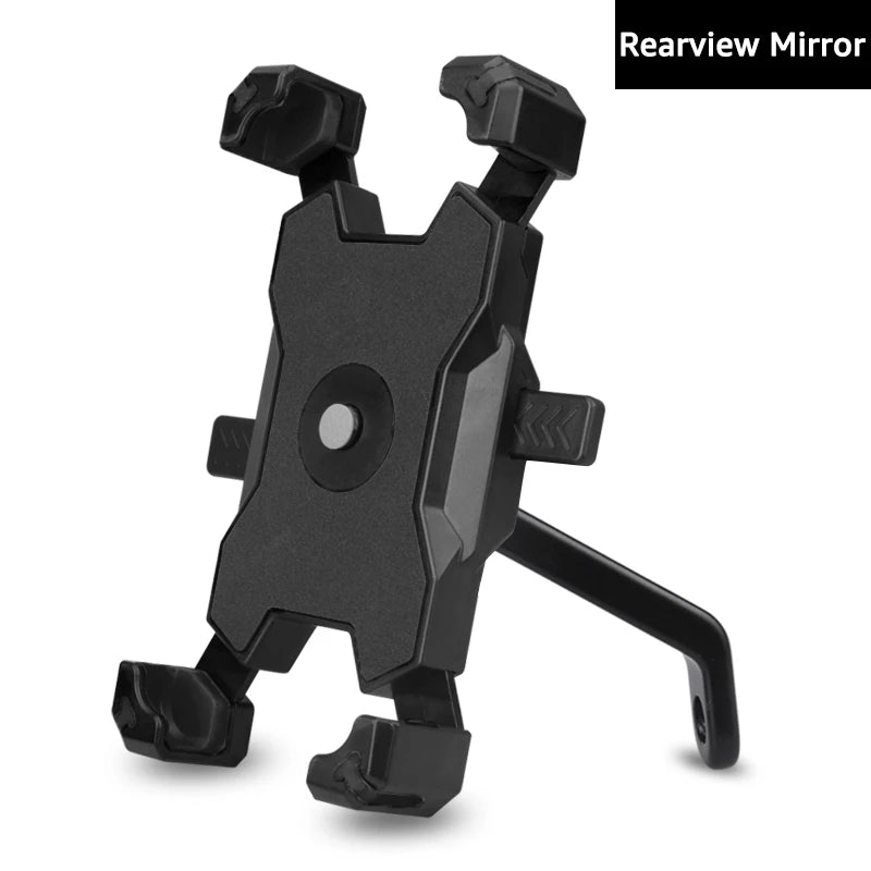Bike Bicycle Handlebar Mobile Phone Holder Stand Universal Scooter Motorcycle Motorbike Rearview Mirror Cellphone Mount Support