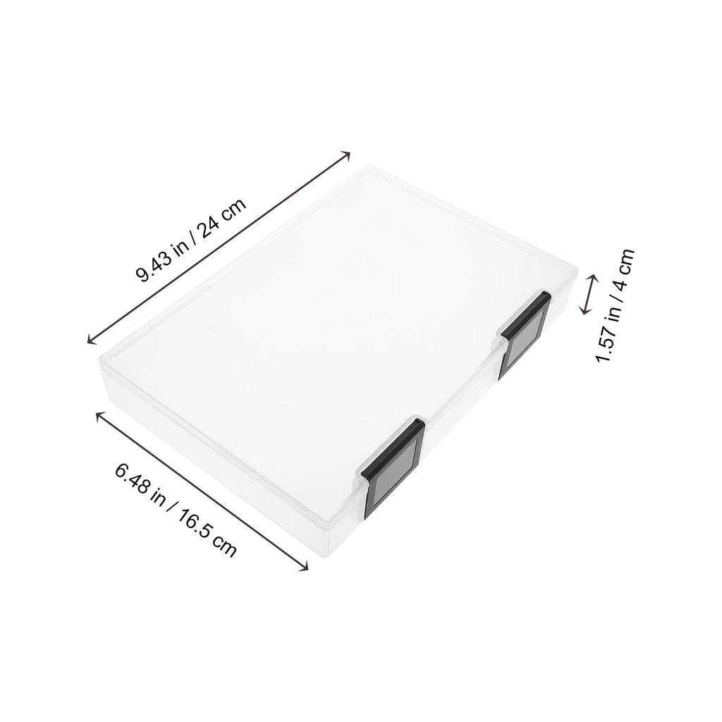 1Pcs A5 Document Storage Box Heavy-Duty Plastic File Organizer for Office Study Home Use Thickened Eco-Friendly Document Box