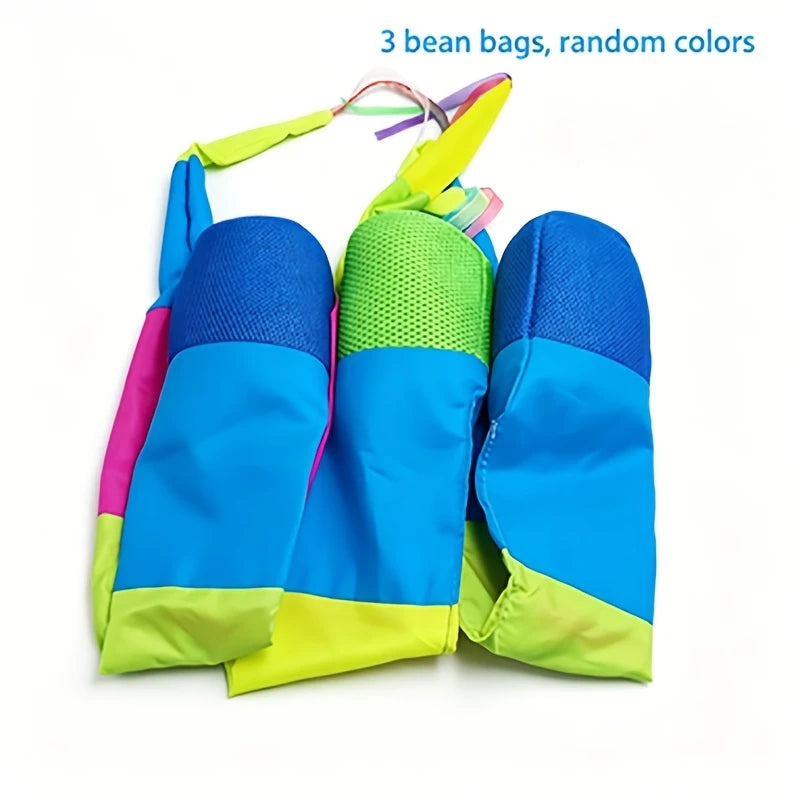 3/1PCS EVA Foam Rainbow Flying Tail Ball Outdoor Throwing Game Toy Soft Catch Toss Toy for Boys Girls