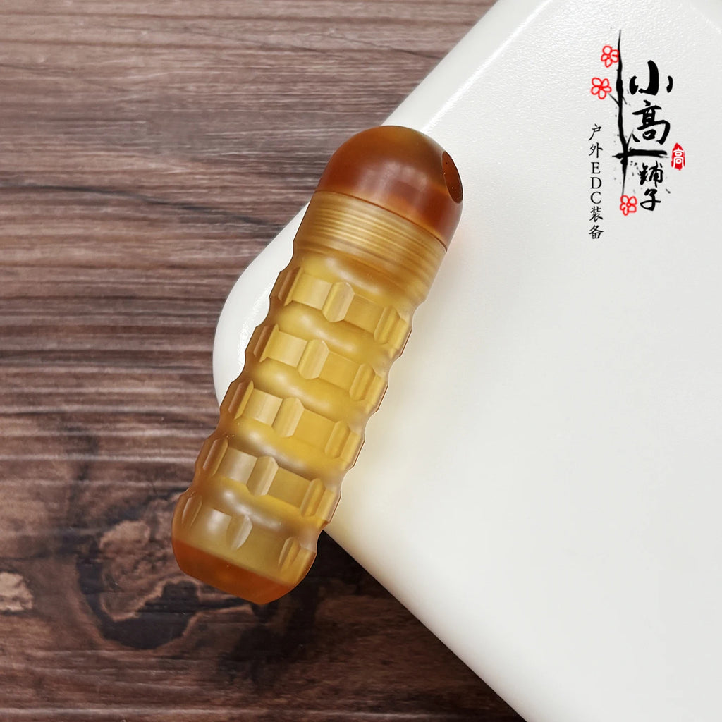 EDC Emergency Nitroglycerin Pill Case - Waterproof PEI/Titanium Capsule Pendant for Necklace & Keys