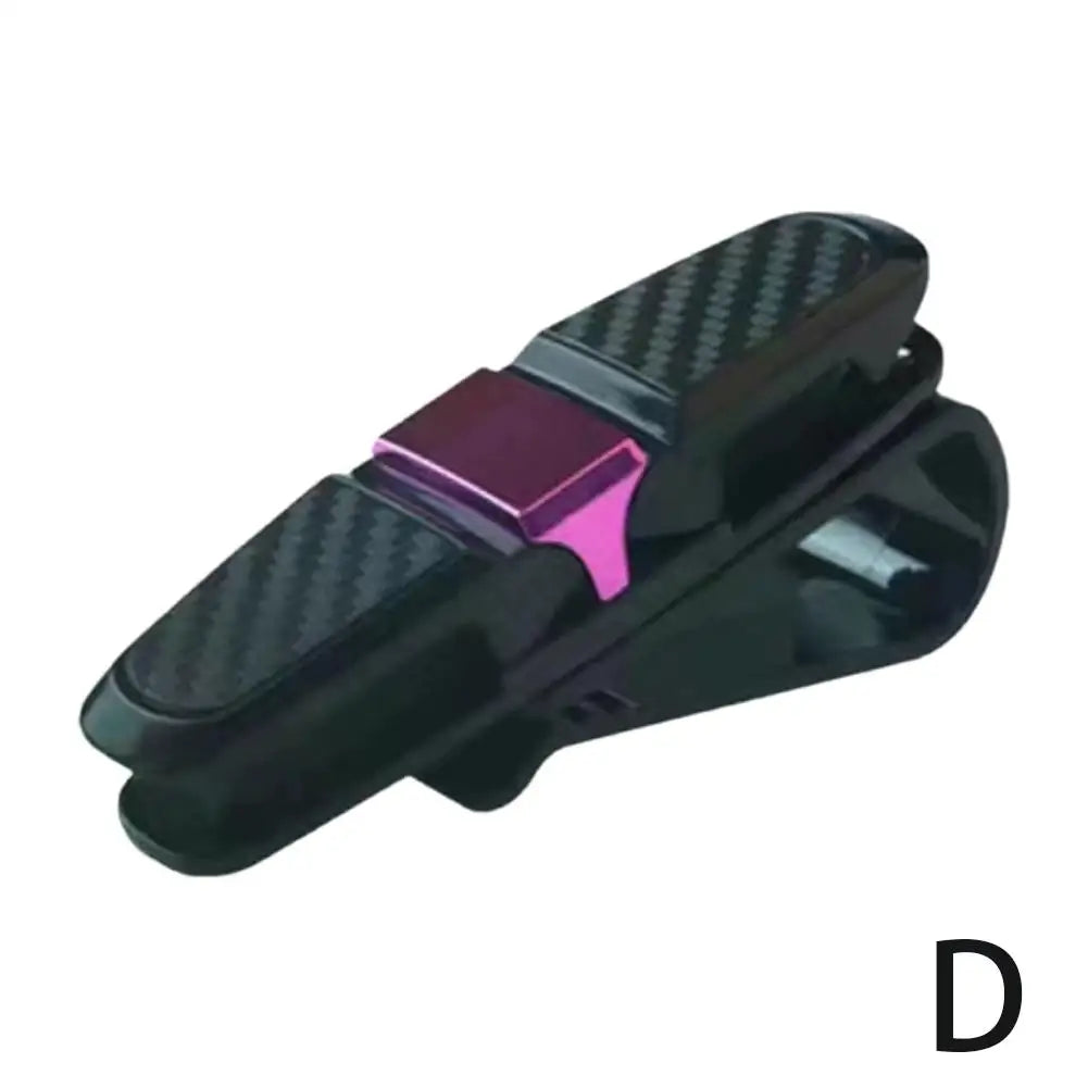 180-degree Car Sunglasses Frame Glasses Clip Multi Function In Car Creative Eye Box Card Double Headed Clip On Board for Easy Ac