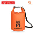 500D PVC Waterproof Dry Bag Sling Backpack Roll Top Storage Sack for Kayaking Rafting Hiking Fishing Boating Outdoor Gear