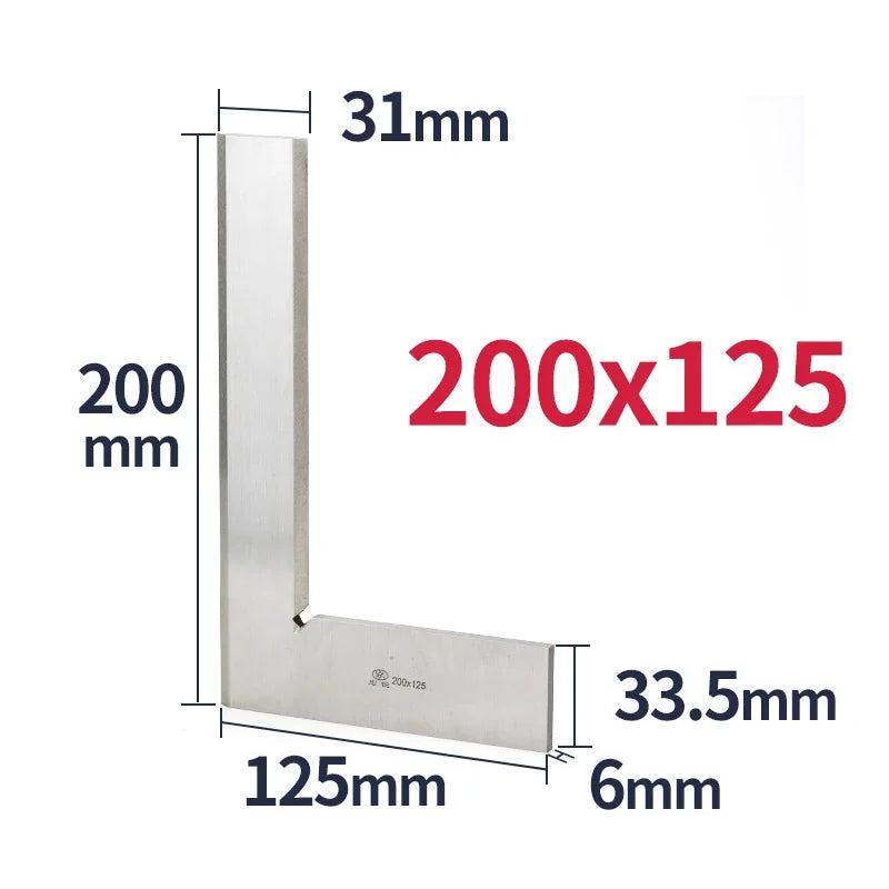 90 Degree Knife Edge Square Ruler Measuring Multi Angle Bladed Try Square Angle Ruler L-shaped Ruler Set Squads Gauge Tool