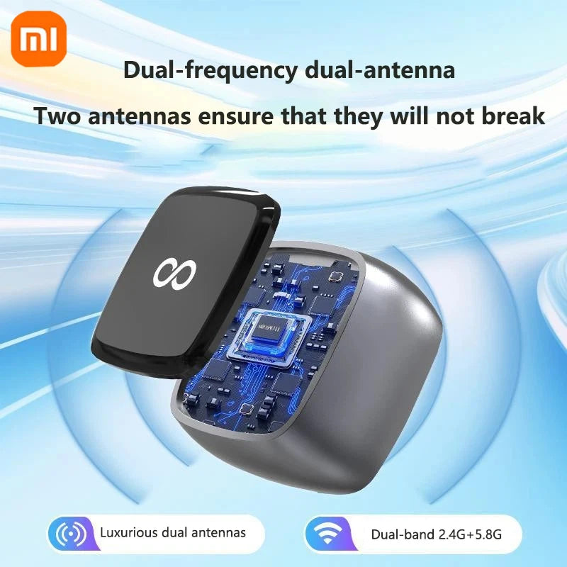 Mini 2-in-1 Wireless CarPlay Dongle Wired To Wireless AI Smart Box Universal Intelligent System Adapter Fit Most Vehicles