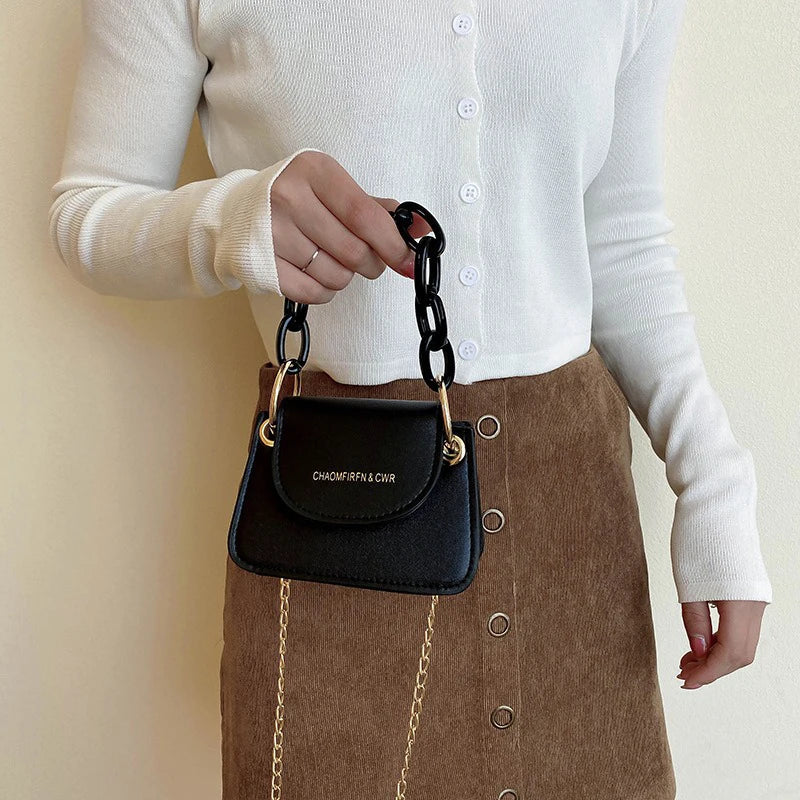 Wholesale of Korean Mini Jelly Bags, New Acrylic Chain Crossbody Bags, Versatile and Popular Hand-held Women's Bags