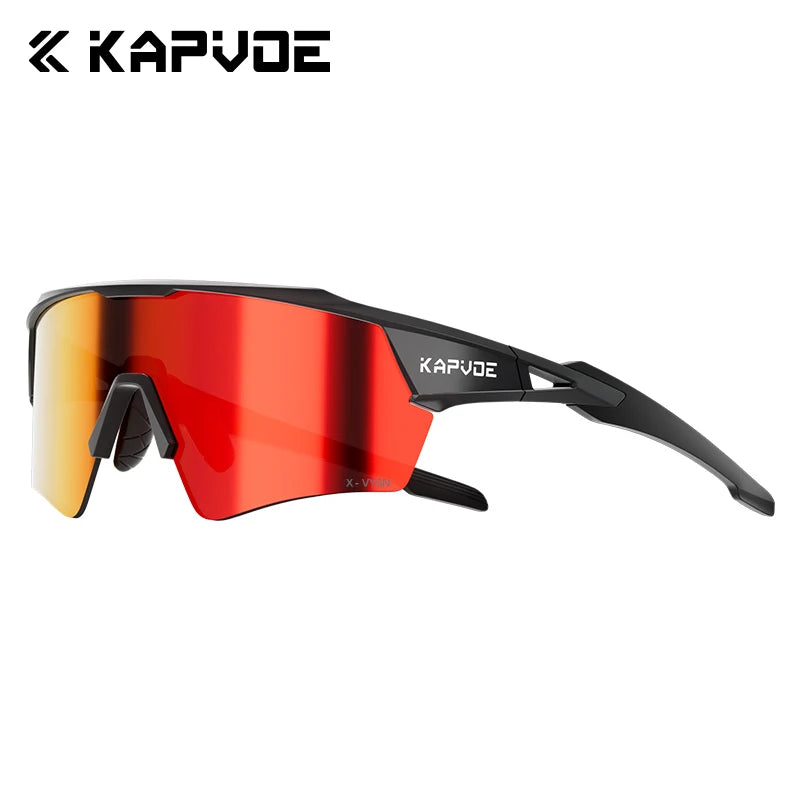 Kapvoe Hot Shadowless Photochromic Cycling Glasses Lighteight UV400 Sunglasses Men Women Bike MTB Eyewear Riding Outdoor Running