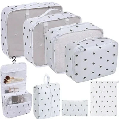8Pcs/Set Travel Organizer Storage Bags Suitcase Packing Cubes Cases Travel accessories Wardrobe Luggage Clothes Shoe Pouch