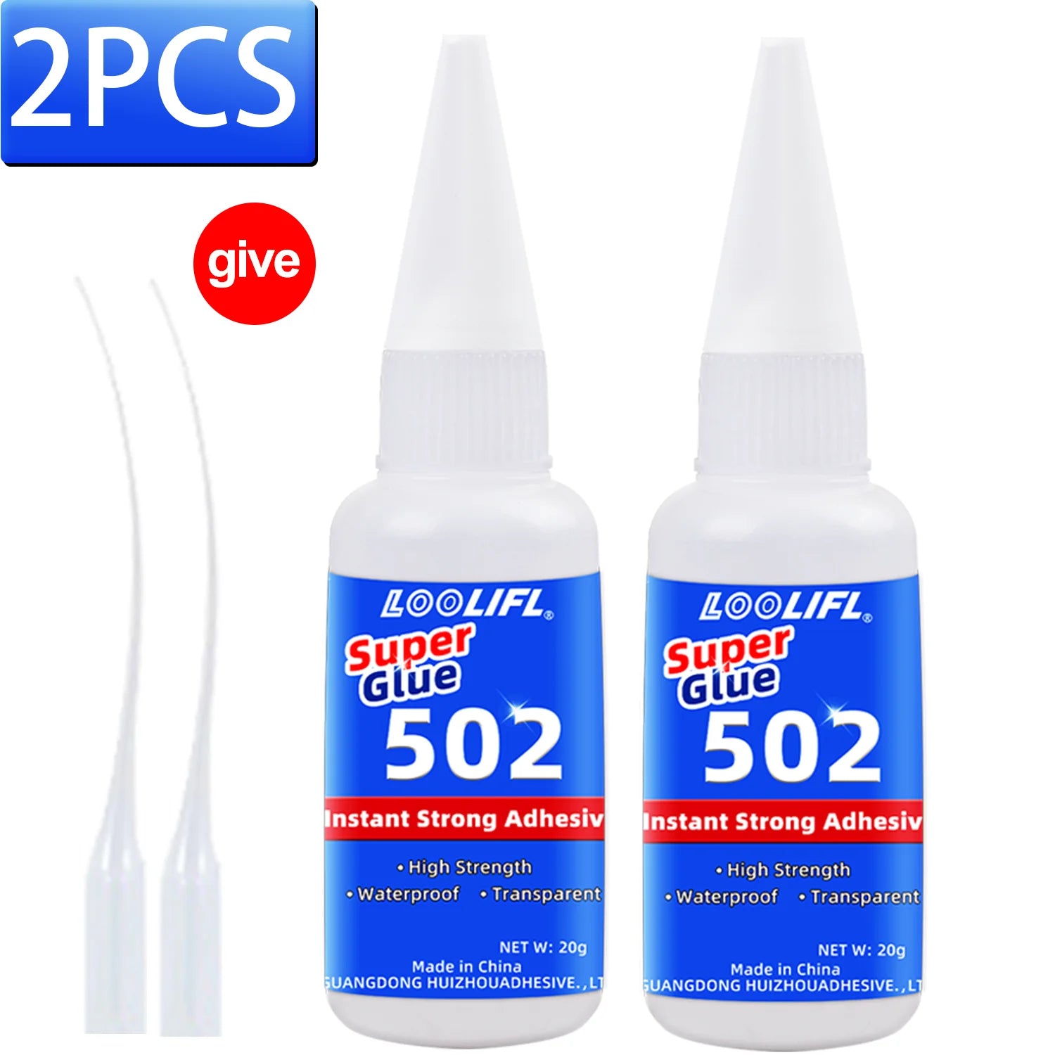 1-8Pcs 502 Strong Glue, Cyanoacrylate Glue, 10 Seconds Bonding, Suitable for Wood, Plastic, Ceramics, Metal, All-Round Bonding Tools