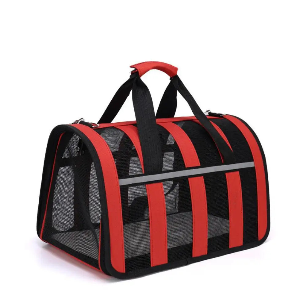 New Breathable Cat Outing Bag for Pet Dog, Summer Skew Straddle, Portable, Foldable, Small and Medium-sized Dog Cage