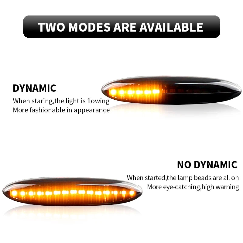 2PCS Canbus For Lexus IS250 IS350 06-13 SC430 06-10 E350 06-09 For Toyota Highlander 07-13 LED Side Marker Turn Signal Lights