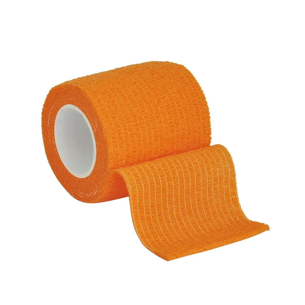 1/6roll 2.5/5/7.5/10cm*4.6m Non Woven Elastic Self Adhesive Bandage Cohesive Bandage for Sports Fixing Finger Wrist Leg