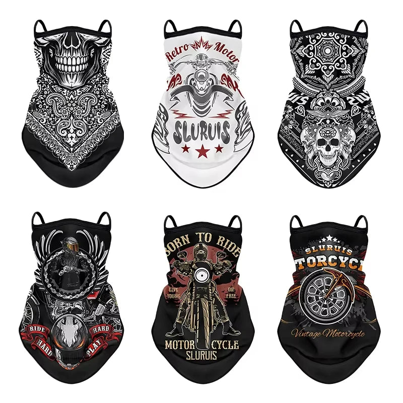 Motorcycle Sunscreen Mask Summer Riding Cooling Sports Headscarf Outdoor Hiking Fishing Anti-UV Quick-Drying Mask Neck Cover