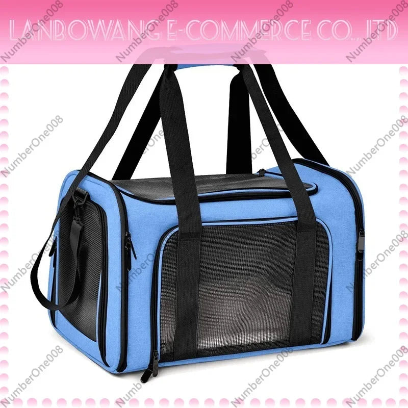 Portable Breathable Cat Carrier Bag Outdoor Handbag for Small Dogs Cats Vehicle Travel Use