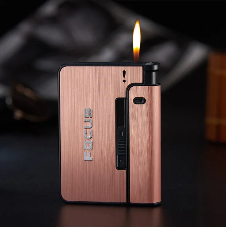 Automatic Cigarette Case Metal Cigarette Boxes 10pcs Cigarette Capacity