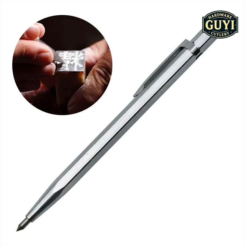 1pcs Diamond metal marker engraving pen tungsten carbide nib stylus pen for glass ceramic metal wood engraving hand tool
