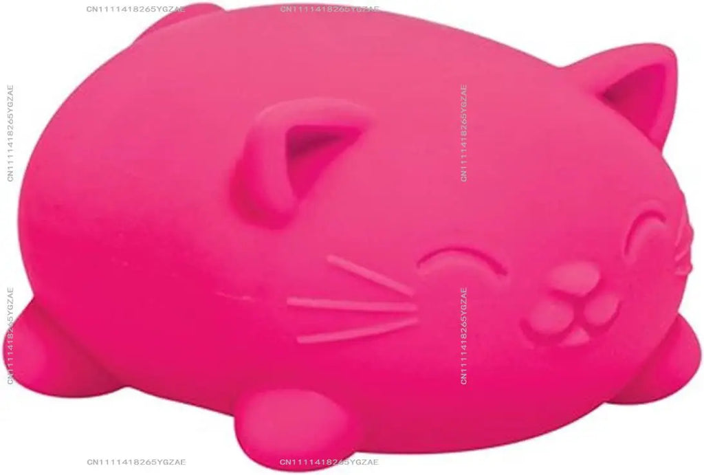 Schylling NeeDoh Cool Cats The Groovy Glob! Squishy, Squeezy, Stretchy Stress Balls Assorted Colors - 3 Pack
