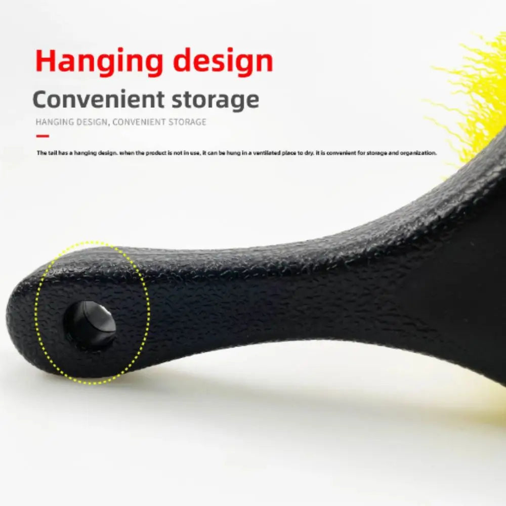 Soft Bristle Car Tire Brush Short Handle Durable Design Wheel Cleaning Brush Heavy Duty Ergonomic Handle Utility Scrub Brush
