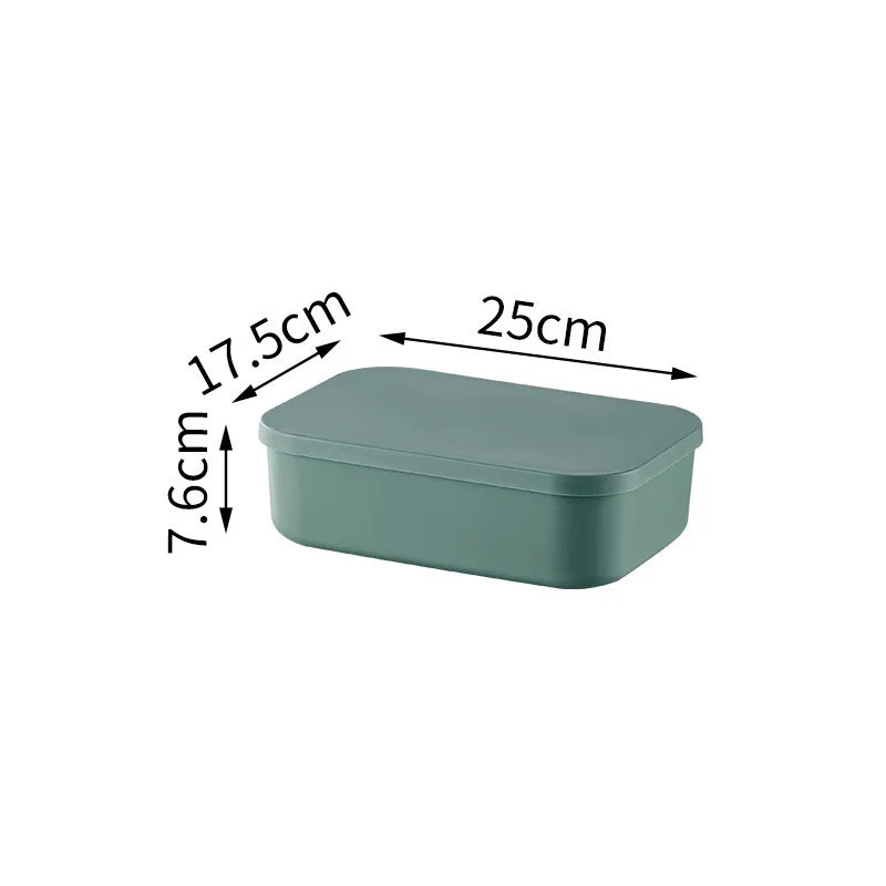 Colorful Plastic Organizers Storage Box With Lid For Toys Underwear Sock Jewelry Lipstick Container Stackable Baskets Bins