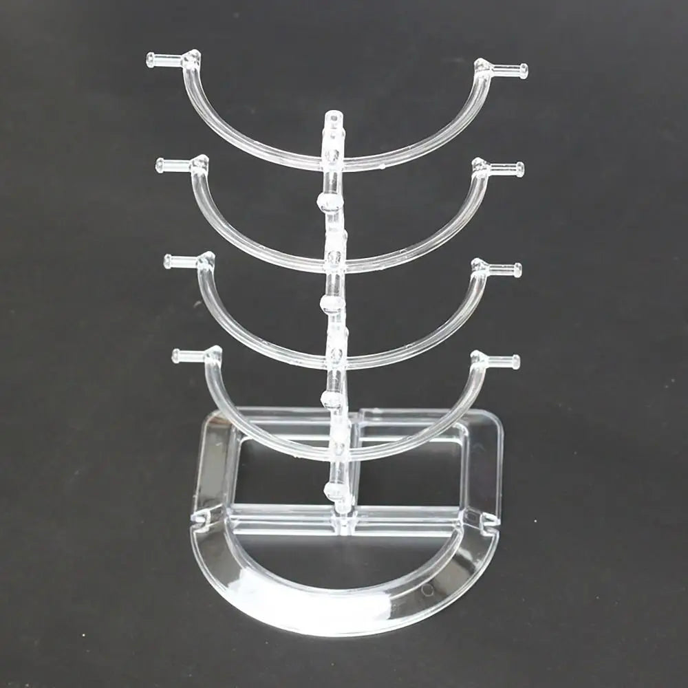 Space Saving Eyeglasses Display Stands Home Organizer Multiple Layers Sunglasses Storage Rack Transparent Plastic