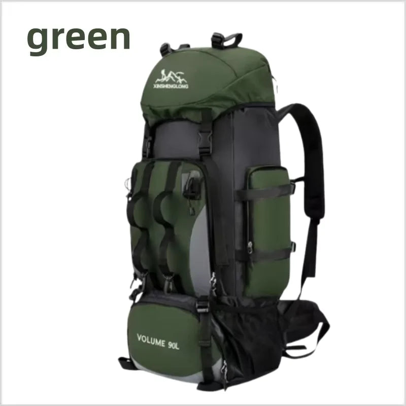 90L Waterproof Hiking Backpack Camping Rucksack Large Capacity Travel Outdoor Sports Bag for Trekking Backpacking and Adventure