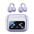 M100 Clip On Earbuds with Touchscreen Case , Wireless Open Ear Headphones ,Bluetooth 6.0 , 50h Battery Life，IPX7 Waterproof