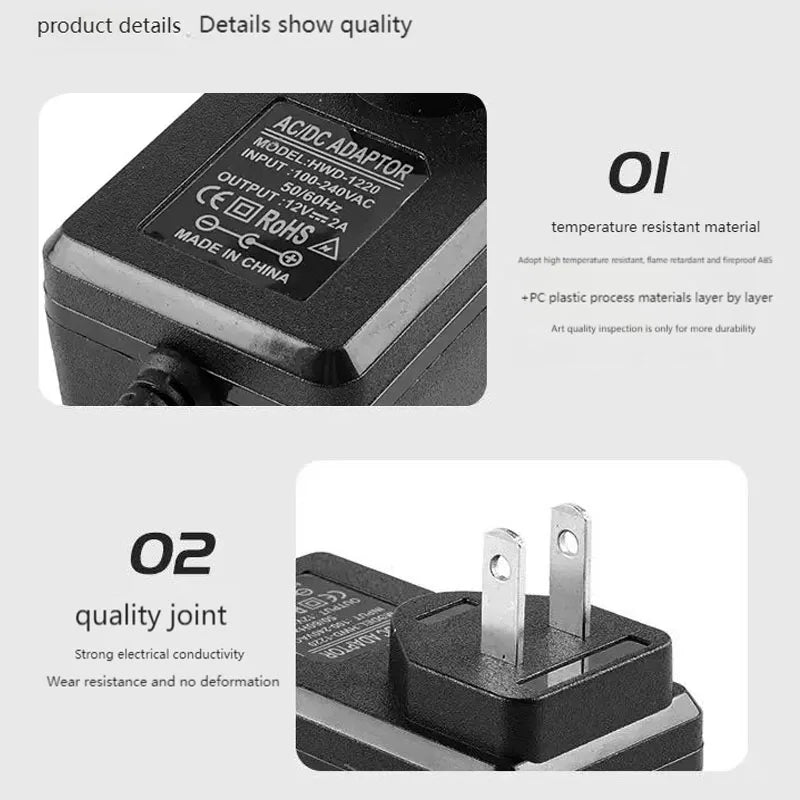 EU US Plug Children's Electric Car Charger 12V1A 2A with Light Prompt, Ride on Toys Car Power Adapter 6V 1A Battery Charger