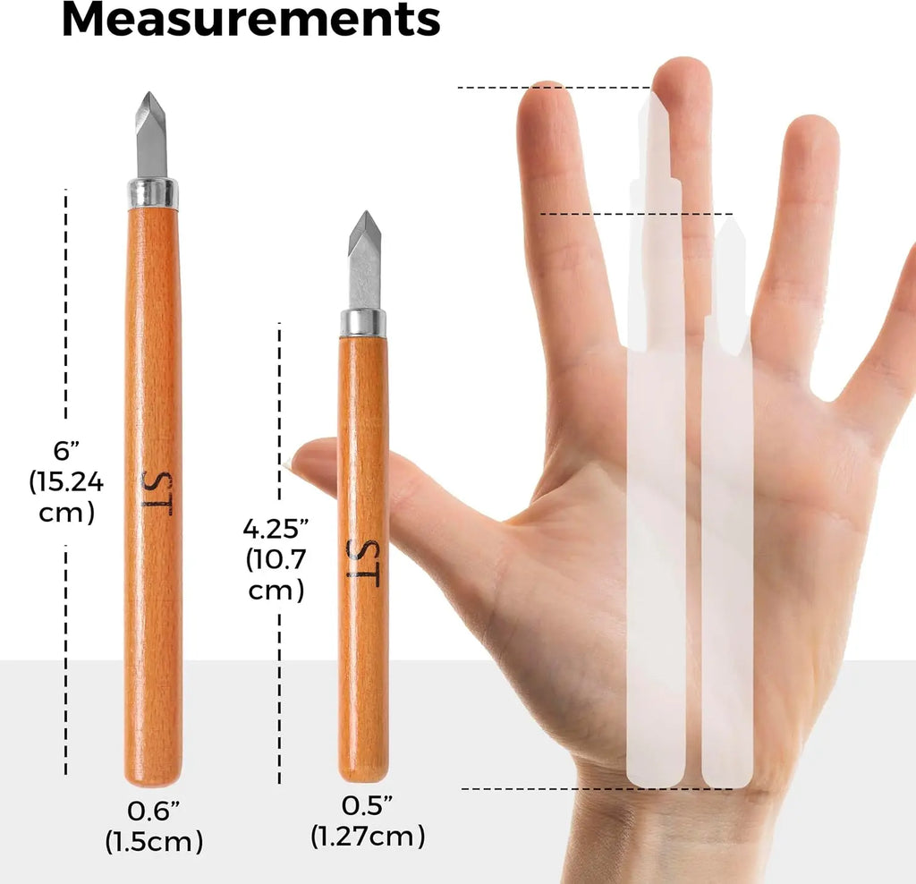 FEITA Professional Woodworking Wood Carving Chisel Knife Sculpting Knife Kit for Beginners & Professions DIY Crafts Gouges