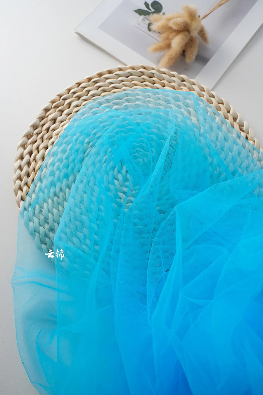 Green Transparent Tulle Fabric By The Meter for Clothing Hanfu Veil Wedding Background Diy Sewing Gauze Cloth Soft Light White