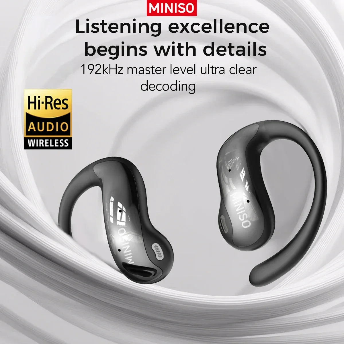 [Intelligent Touchscreen Earbuds]MINISO MS188 Bluetooth Earphones AI Translation Earbuds Wireless Headphones with Mic