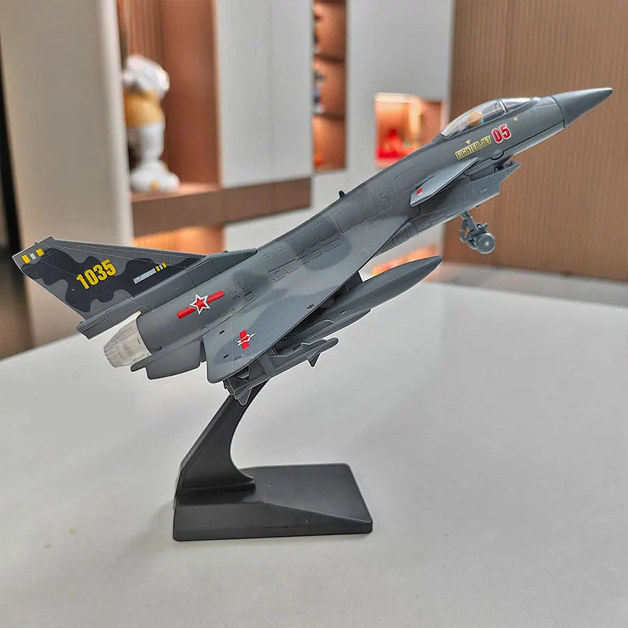 Fighter Die Casting Models-High Quality Alloy, Fine Gray and Stealth Aircraft with Brackets, Fighter Models