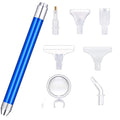 8 in 1 Led Lighted Diamond Painting Pen With Magnifying Glass Magnifier Luminous Point Drill Pen Accessories Tool Set Kit