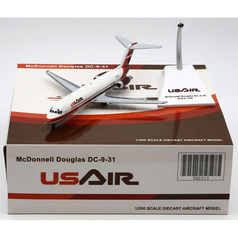 XX2213 Alloy Collectible Plane Gift JC Wings 1:200 US Air MCDONNELL Douglas DC-9-30 Diecast Aircraft Jet Model N933VJ With Stand