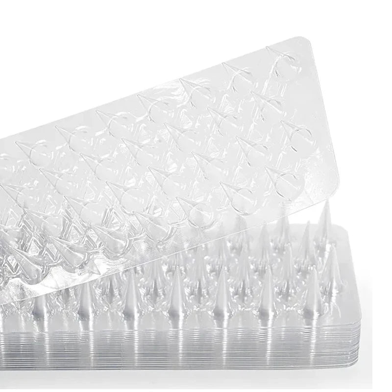 10/20/30Pcs Spikes Repeller Cat Plastic Bird Repellent Anti Pigeon Anti-bird Squirrel Garden Fences Control Transparent Spikes