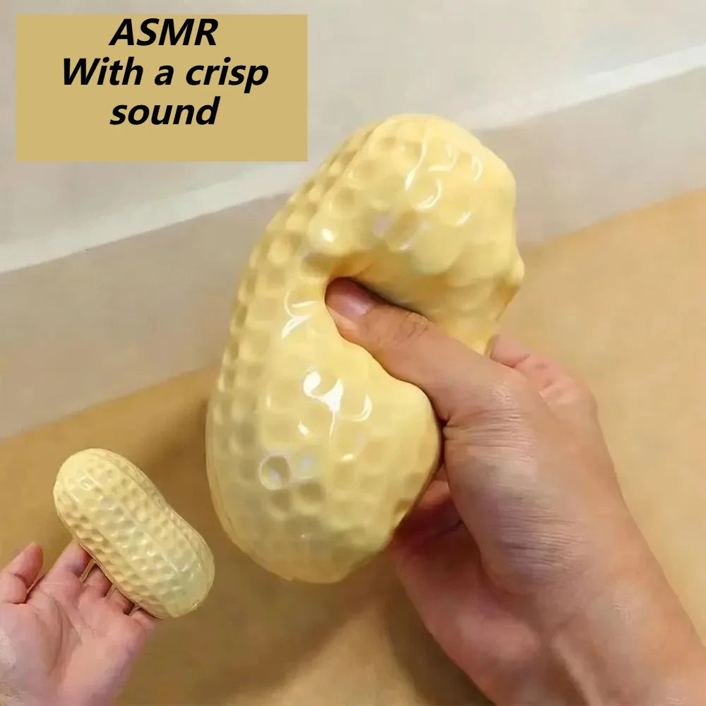 Peanut Stress Ball Squeeze Ball Squishy Toy Buttery-Soft Feel Fidget Toy ASMR Sensory Anti Stress Relief Toy for Adults Gifts
