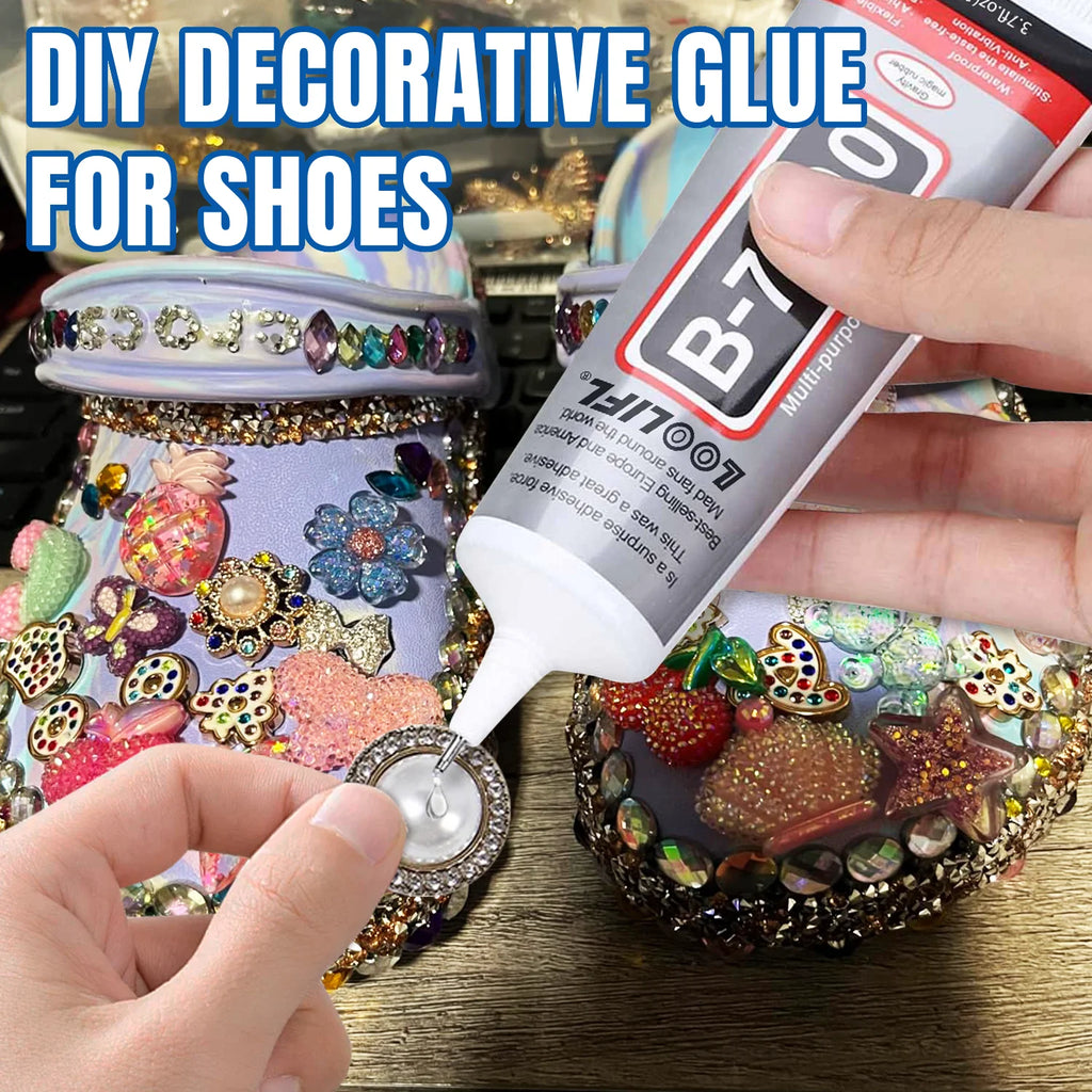 LOOLIFL B-7000 110ML Transparent Strong Glue Waterproof Phone Screen Repair Adhesive Glass Plastic DIY Jewelry Craft Shoes Glue