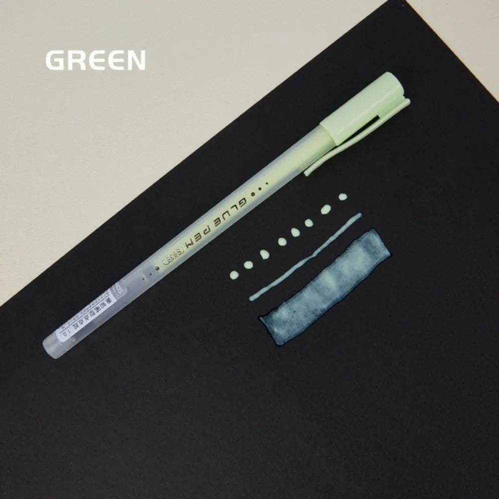 Macaron Color Suction Card Packing Glue Pens DIY Handmade Dot Glue Portable Quick-drying Glue School & Office Stationery
