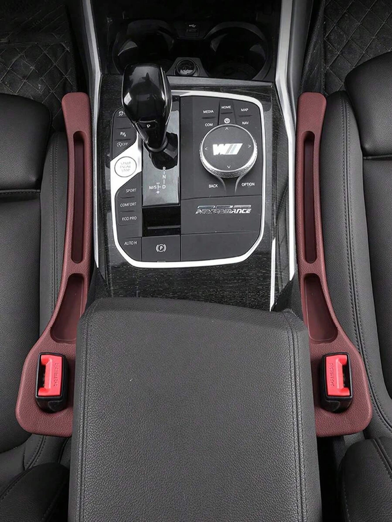 2pcs Car Seat Gap Filler, Dual Slot Design, Car Interior Accessories, Phone & Key Storage Box, Car Slot Pad, Seat Gap Fillers