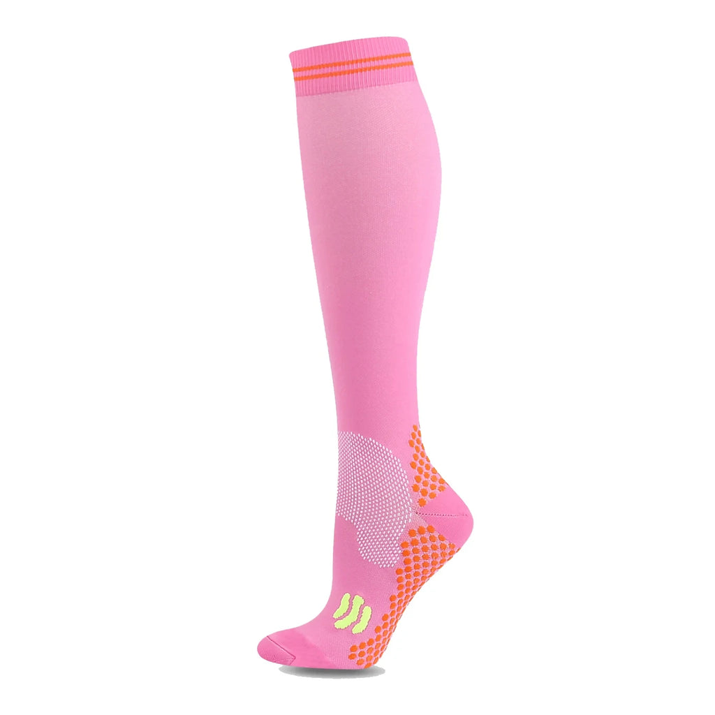 Running Compression Socks Football Hiking Golf Gym 20-30mmhg Gradual Change Nylon Sports Socks Diabetes Pregnancy Varicose Veins