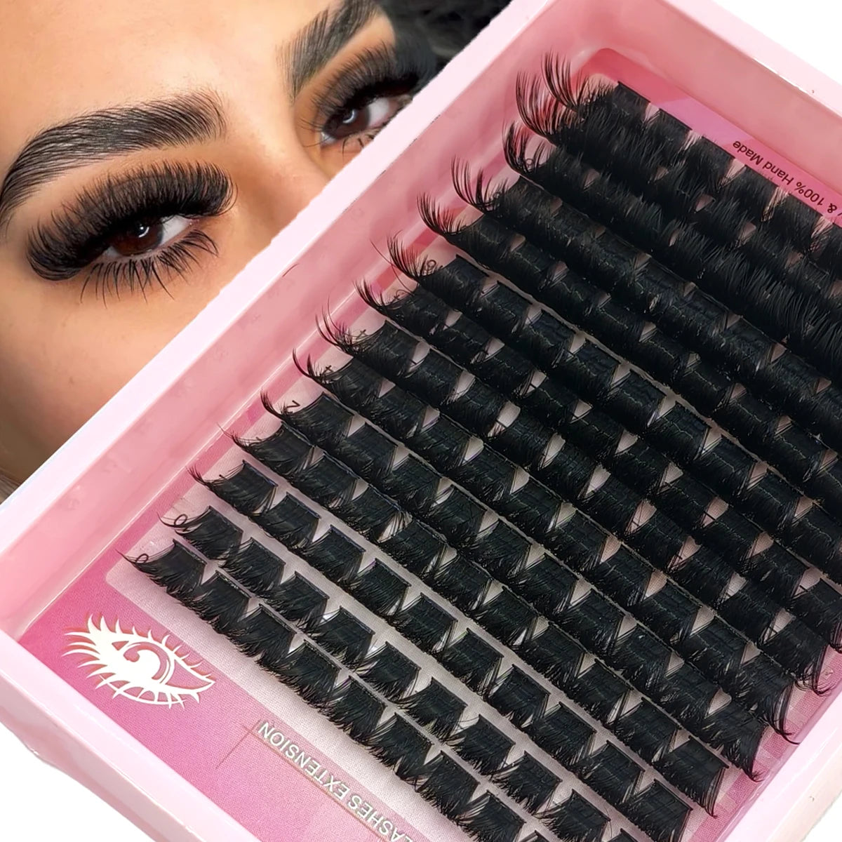 8D Eyelash Clusters Fluffy Lash Clusters Thick 168pcs150D200D Cluster Eyelash Extensions DIY At Home Individual Lashes Cluster