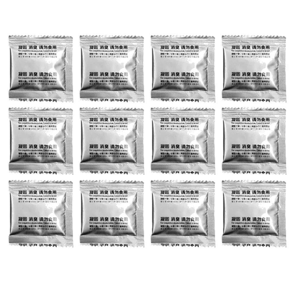 120-12PCS Camping Toilet Chemicals Liquid Waste Gelling Deodorizing Powder Eco Absorbent Gel Camping Toilet for Portable Toilet